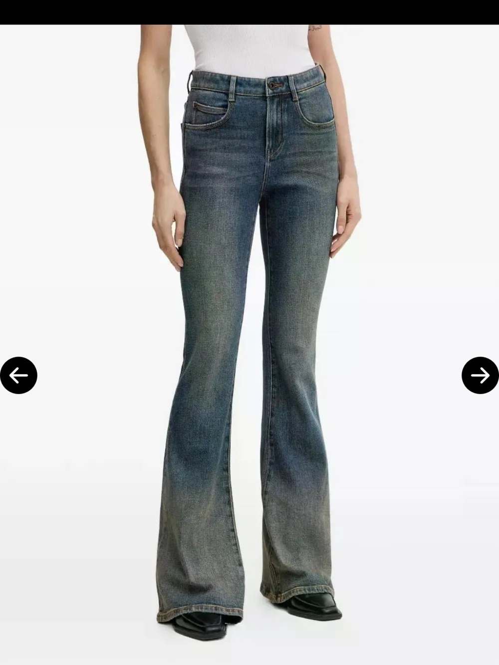 Miss Sixty Boot Cut Flare Leg Jeans Size 25